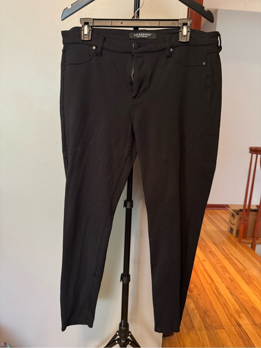 Liverpool Black Women's Zipper front Skinny Pants